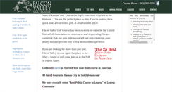 Desktop Screenshot of falconvalleygolf.com